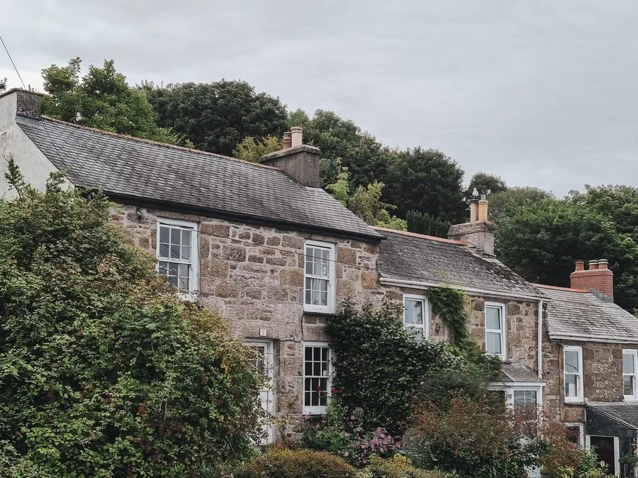 Stone-built Cumbrian cottage under a natural slate roof, the combination that covers most of old Penrith