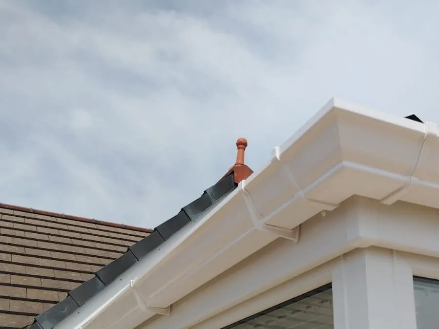 Fascia, gutter and verge line on a Carlisle roof, the perimeter where slipped units usually start