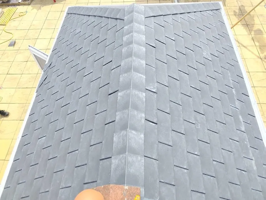 A newly completed grey slate roof in Carlisle, the kind of job sellers hope will lift their asking price